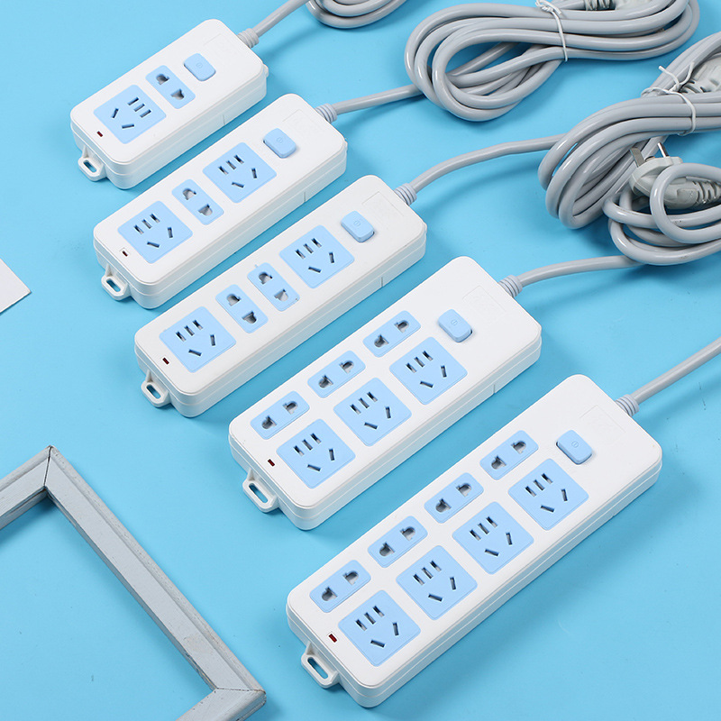 厂家批发居家大功率多孔插座开关电源插排家用多孔位排插