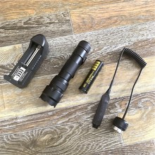 新款502B變焦夜視充電手電調焦紅外850nm940nm紫光綠光戰術手電筒