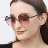 Retro fashionable trend brand sunglasses, glasses solar-powered, European style