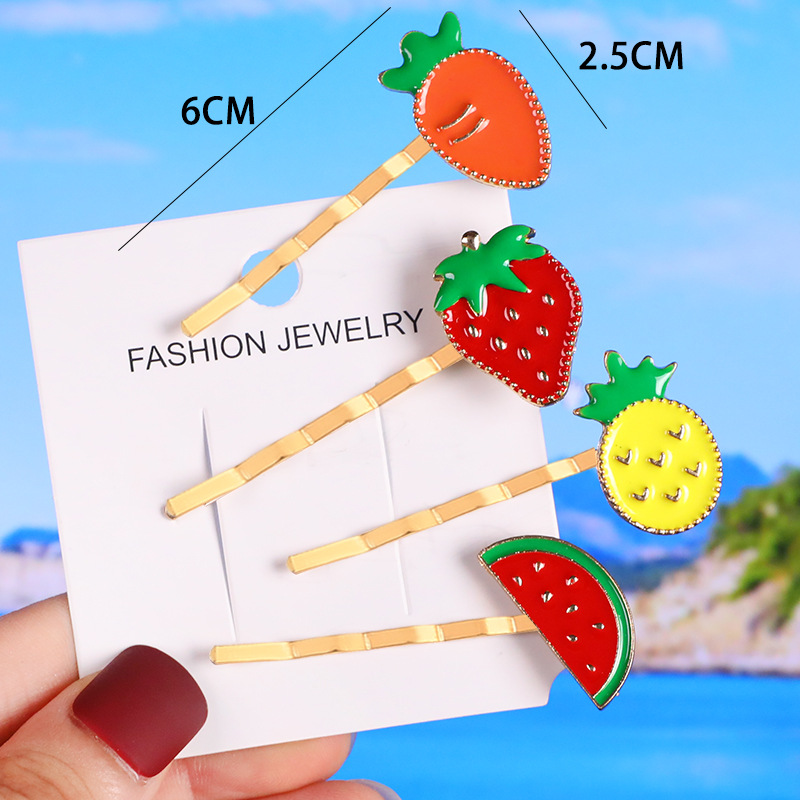 Sweet Fruit Alloy Hair Clip 1 Piece display picture 1