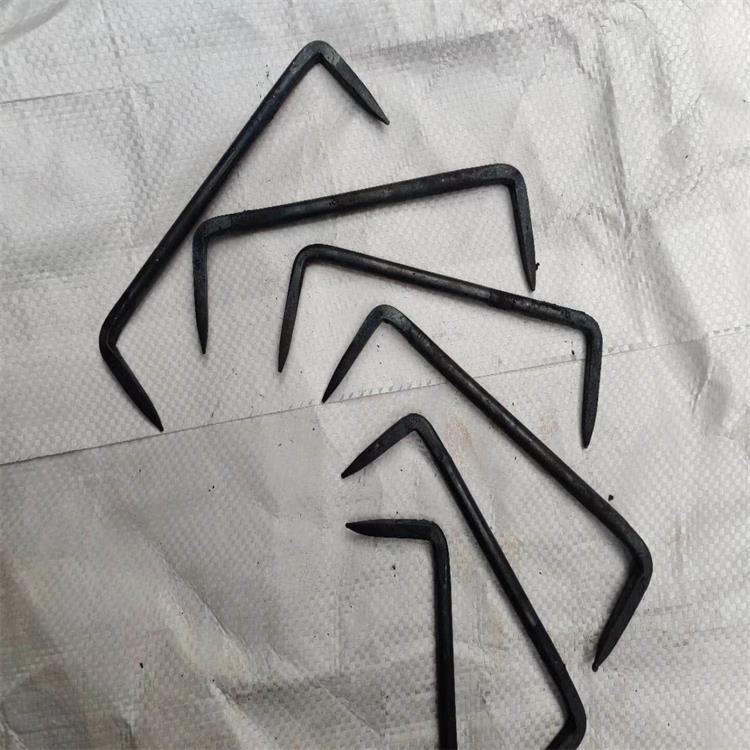 厂家制造扒钉 铁路6*150圆钢螺纹钢扒钉 新料旧料U型建筑马王钉