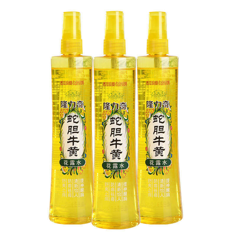 隆力奇蛇膽牛黃花露水95ml清涼祛痱清新提神噴霧型花露水