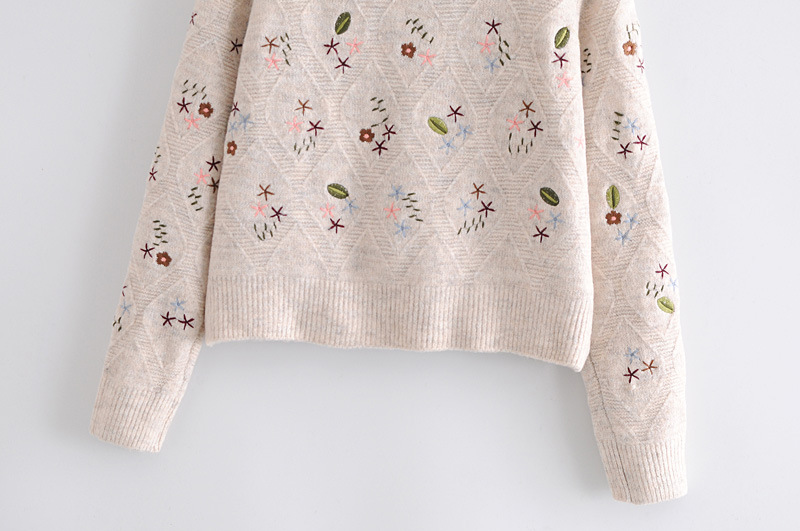 winter flower knitted jacket  NSAM18556