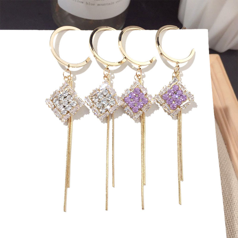 New Tassel Long Earring Silver Needle Wholesale Nihaojewelry display picture 2