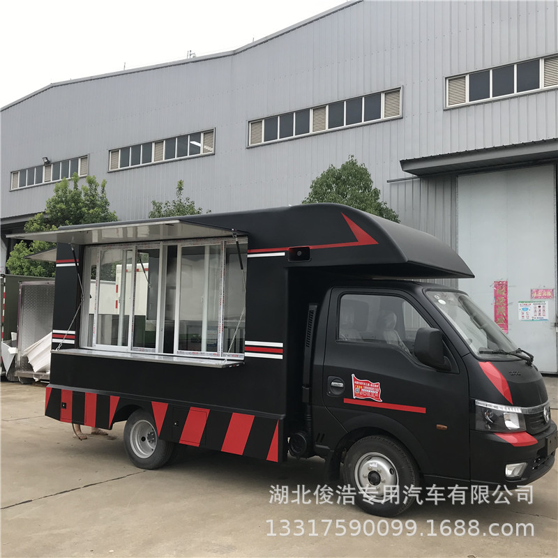 2021网红售货车 服装展示摆摊车 东风冰激凌小吃车图片