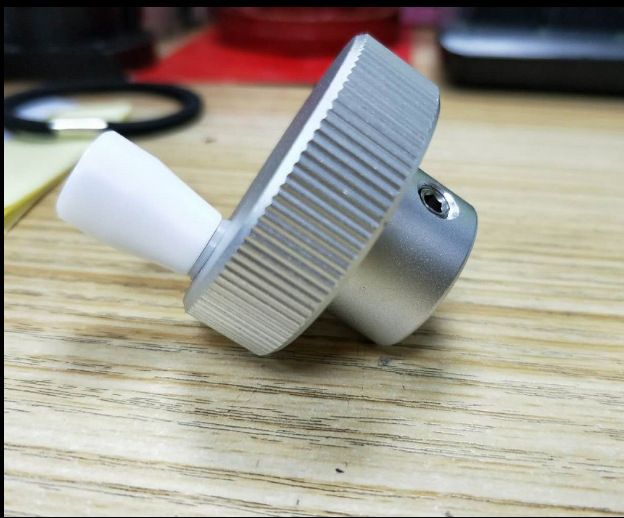 旋转手轮手柄/步进电机定位手轮/铝合金手柄把手/滚花黑色把手