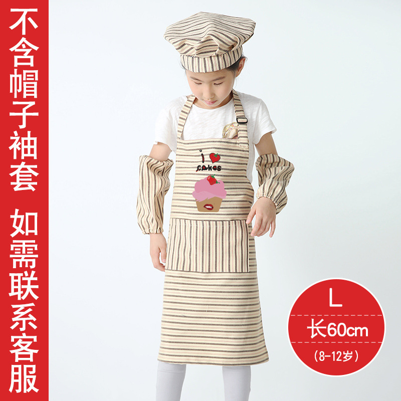 Pintura de estilo coreano para niños anti-incrustante arte para niños medianos y grandes DIY jardín de infantes personalizado LOGO delantal bolsillo