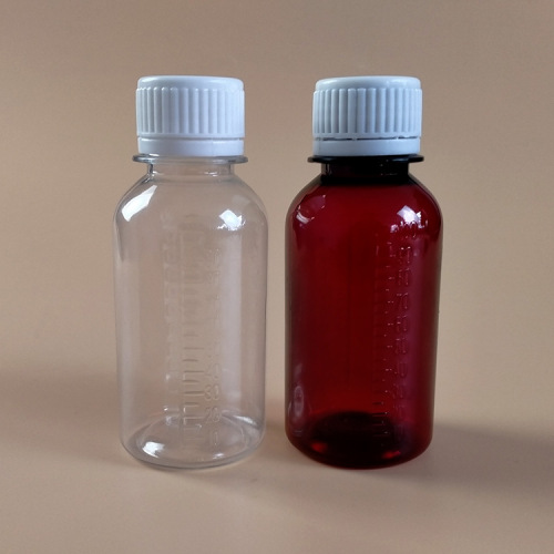 Manufacturer wholesale 100ml plastic bottle small mouth liquid bottle anti-theft cap transparent bottle PET bottle polyester bottle with scale