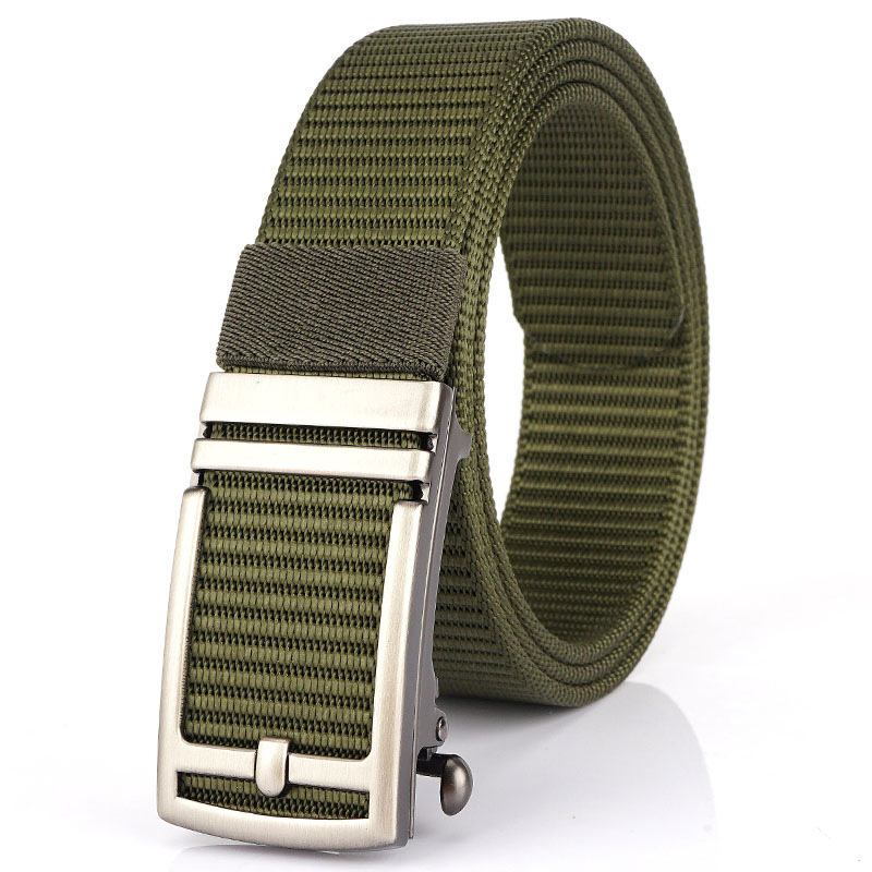 Silver buckle-military green