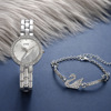 High-end fashionable bracelet, watch, set, quartz watches, Birthday gift