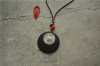 Retro ethnic accessories, long necklace, sweater, ethnic style, new collection, cotton and linen