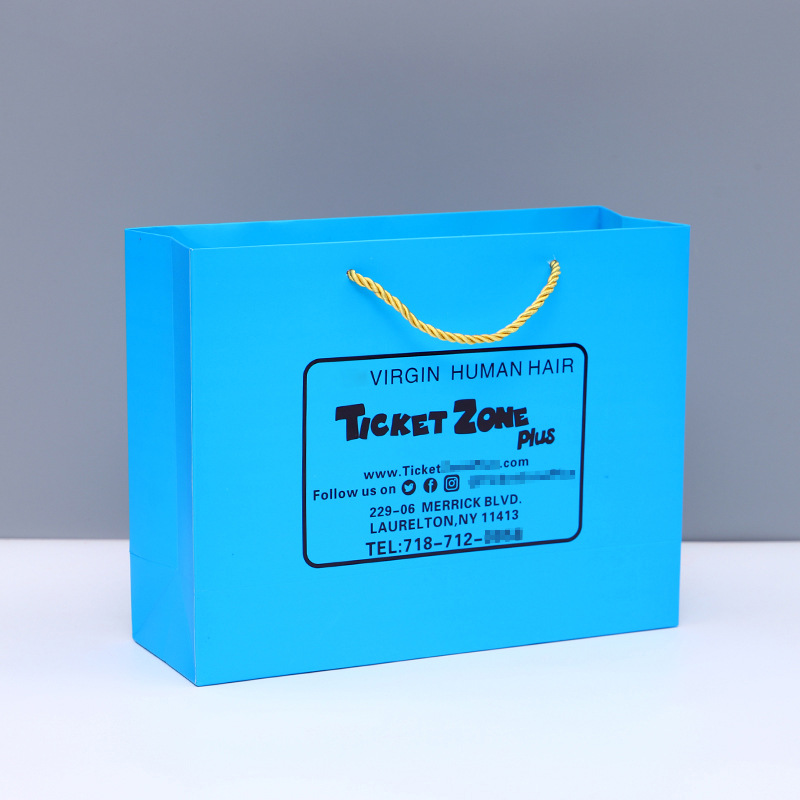 加厚白卡纸手提袋大批量订做童装服装店黑卡礼品购物袋印刷加LOGO