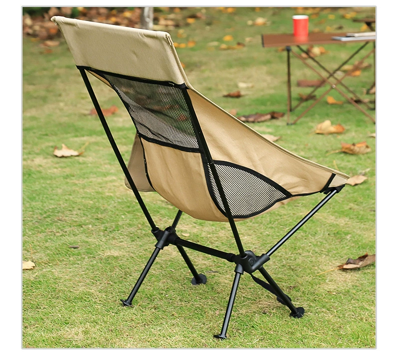 2 PCS Portable Ultralight Outdoor Folding Camping Chair Moon Chairs High Load Travel Beach Hiking Picnic BBQ Seat Fishing Tools