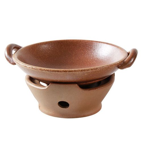 High temperature refractory ceramic alcohol stove ceramic teapot hot pot dry boiler solid liquid stoneware stove set wholesale