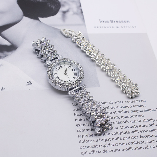 wristwatch set watch ladies bracelet watch set foreign trade diamond watches women
