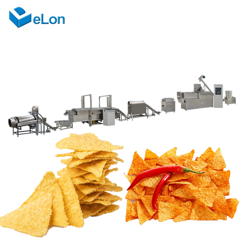 油炸玉米三角片生产线 玉米三角片机械设备 玉米三角片成型机