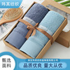 Free of charge customized pure cotton thickening towel 120 Cotton hotel white hotel Bathing towel Set box