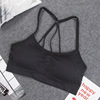 Underwear, sports tube top, bra, T-shirt, English, lifting effect, for running, beautiful back