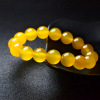 Quality organic agate bracelet, crystal, with gem