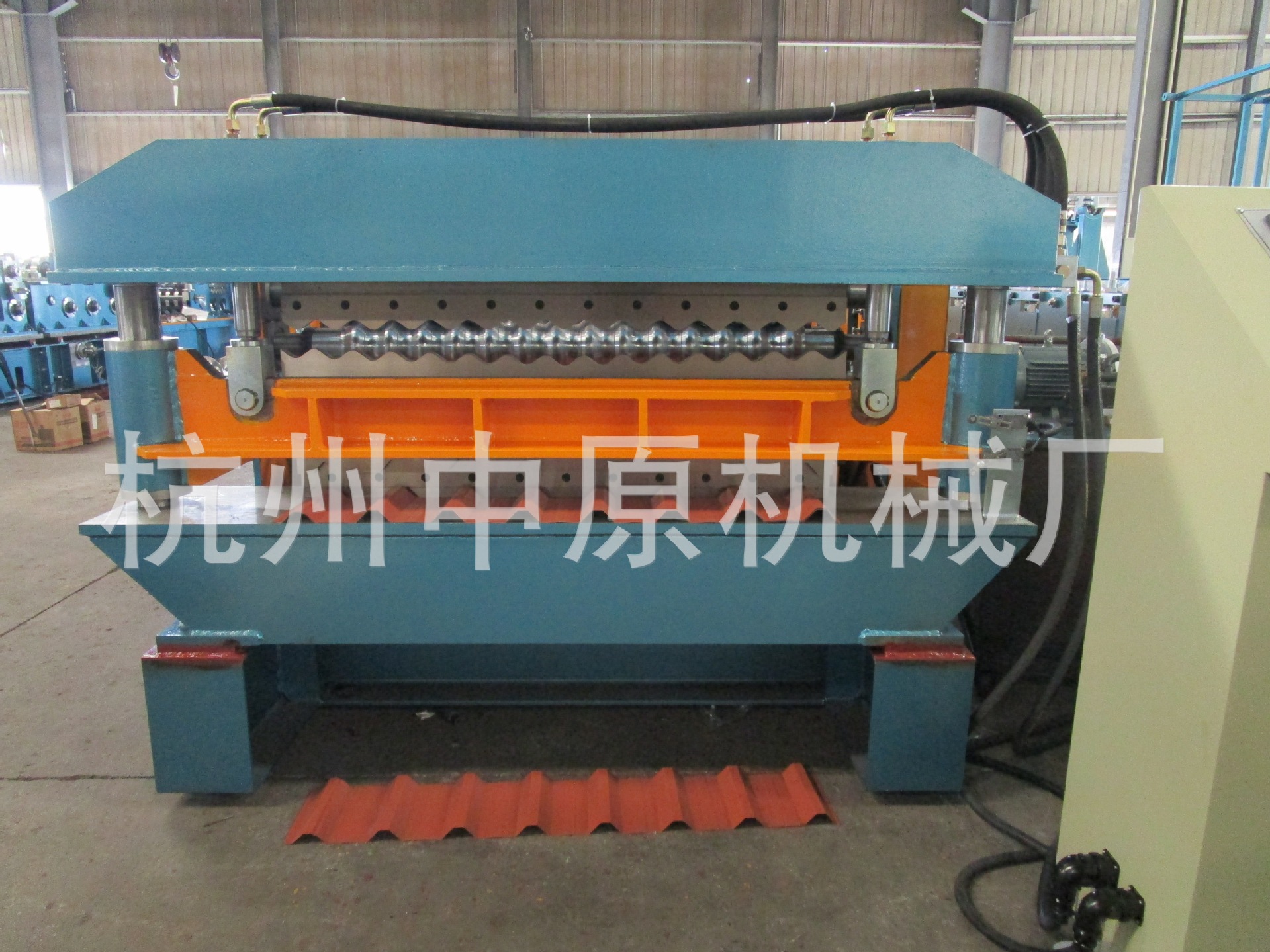 杭州双层彩钢压瓦机厂家/双层金属成型机械设备/中原压瓦机