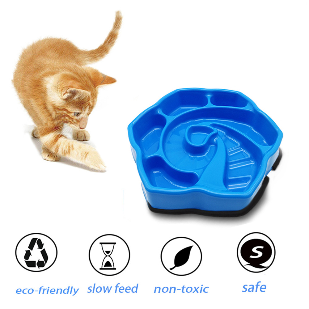 亞馬遜ebay新款狗狗防噎慢食碗 寵物ABS貓狗喂食碗止食器