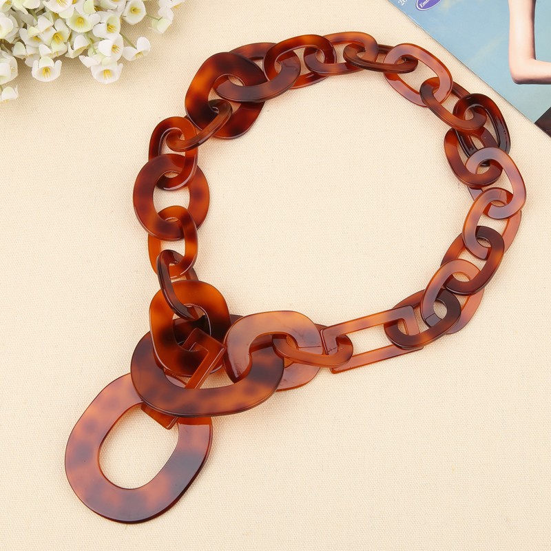 1 Piece Quantity Retro Bohemian Classic Style Geometric Resin Women's Necklace