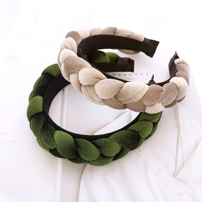 Elegant Simple Style Solid Color Cloth Hair Band display picture 2