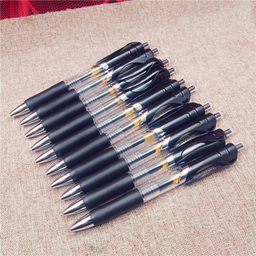 Business office K35 push pen signature black gel pen stationery store best selling pen student black water pen factory wholesale