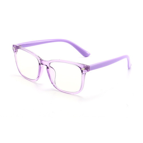 儿童TR防蓝光眼镜透明色小孩蓝光平光眼镜防紫外线护目镜 YKF8297