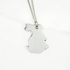 Fashionable accessory, trend rabbit, necklace stainless steel, pendant, chain for key bag , Amazon, European style, wholesale