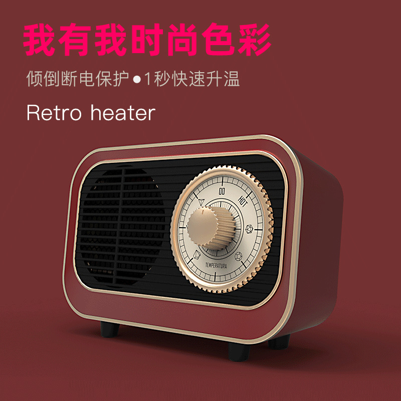 新款跨境面包暖风机小型迷你桌面家用型热风机取暖器批发定制贴牌