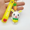 Fashionable cute pendant, car keys, cartoon rabbit, keychain, Birthday gift