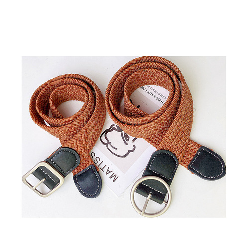 Canvas Belt for Men, Youth Versatile Woven Student Retro Fashion Instagram Style Internet Celebrity Trendy Decorative Jeans Belt