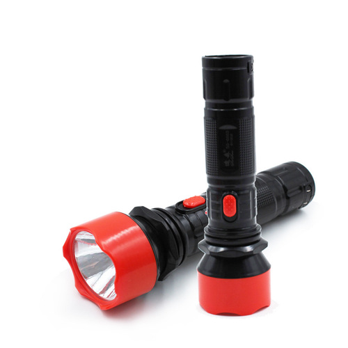 High-power LED flashlight strong light rechargeable household outdoor camping lighting security patrol workshop maintenance
