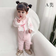 Wholesale 2023 New Children's Wear Crawling Suit IDEA1315 Korean Version Baby Lace Romper for Toddlers