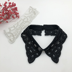 Factory Direct Sales Fake Collar New Product Autumn/Winter Water-Soluble Embroidery Bead Single Collar Fashion Clothing Women Fashion Trendy