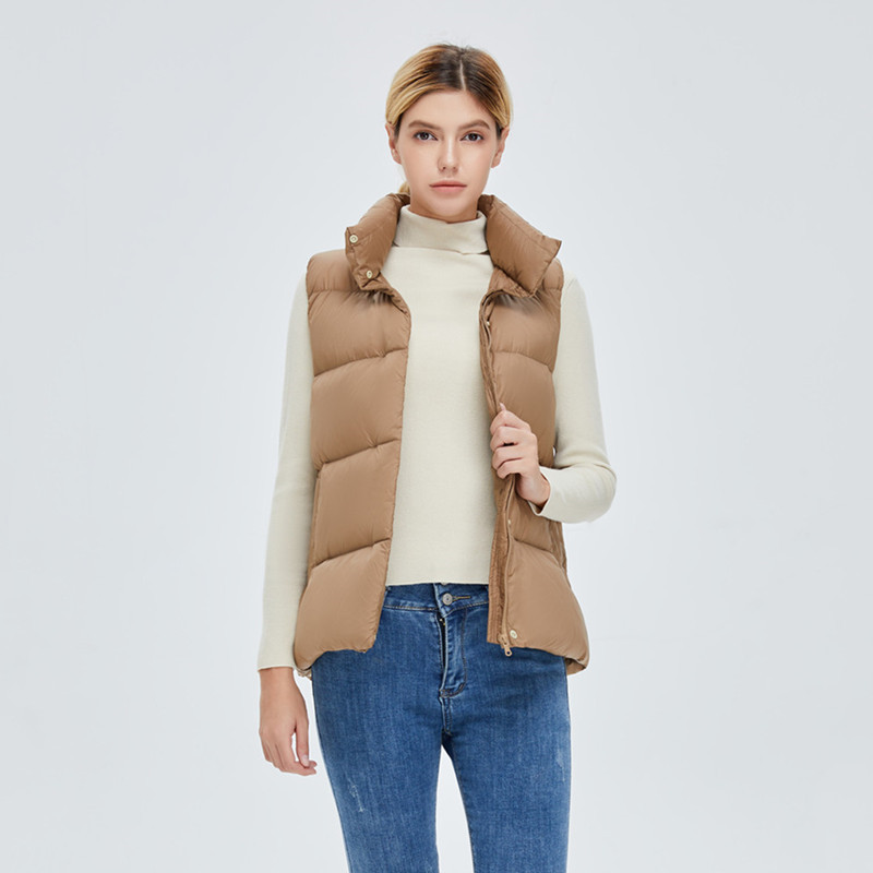 Cross border Source of goods new pattern 90 Down Vest lady vest Stand collar thickening have cash less than that is registered in the accounts Bread models Self cultivation fashion Exorcism