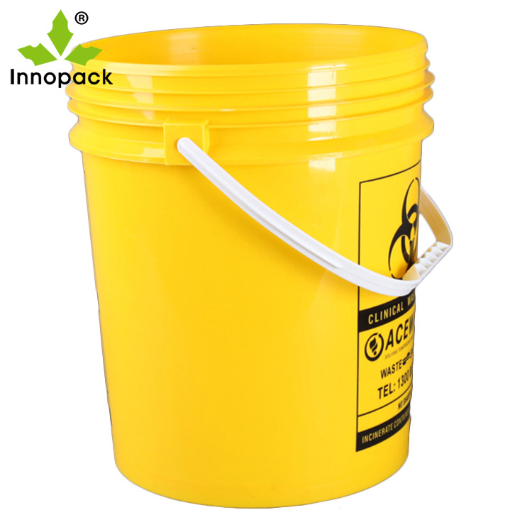 5加仑黄色款带塑料提手pp料食品级塑料桶