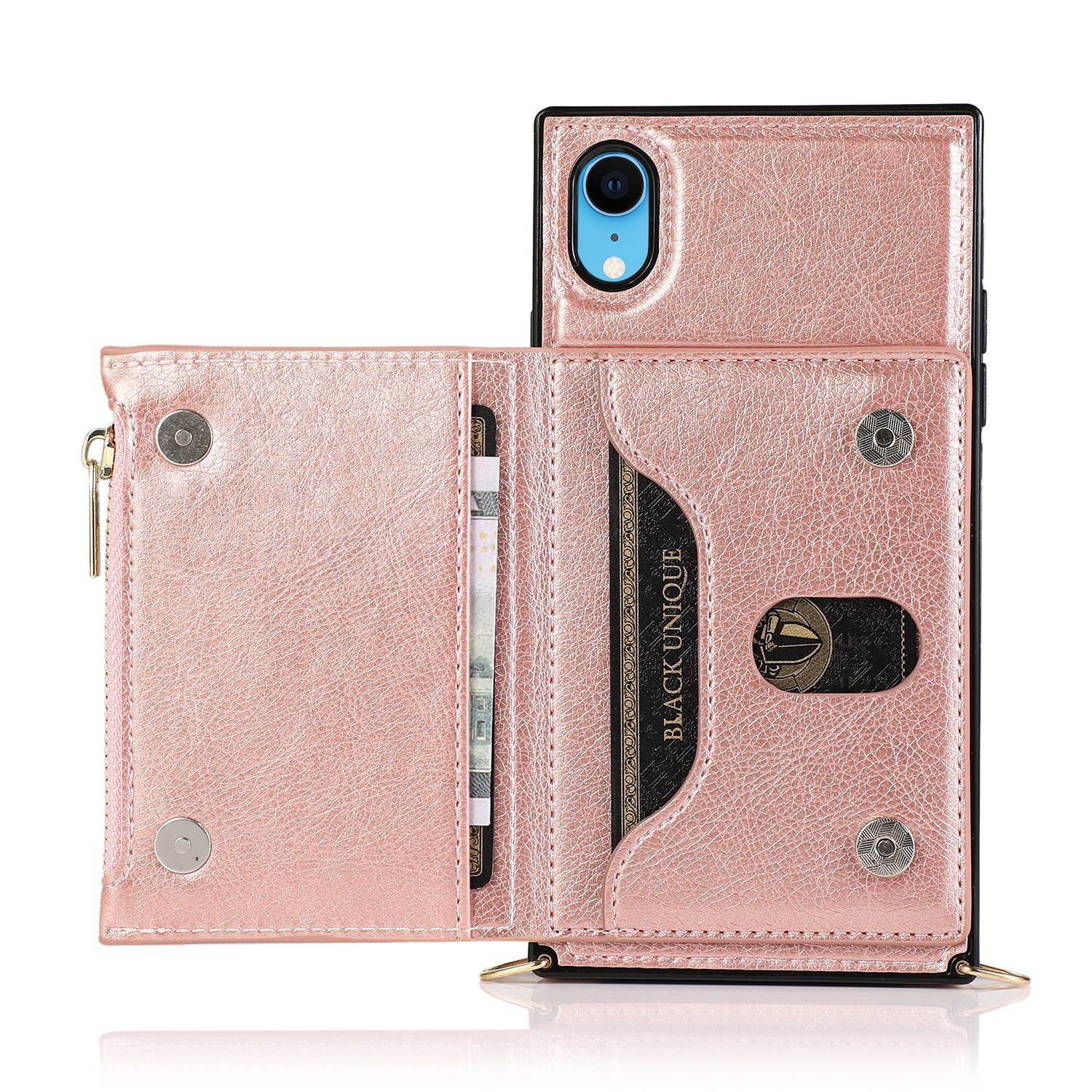 Crossbody Phone Case For Iphone 13 Wallet Protective Leather Cover_voghion.com