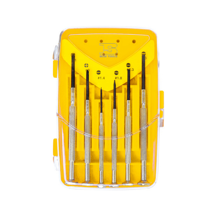 波斯工具 6件套钟表螺丝批精密螺丝刀组套BS468063