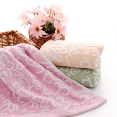 毛巾竹纖維無捻兒童面巾柔軟吸水童巾亂花兒童毛巾定製批發