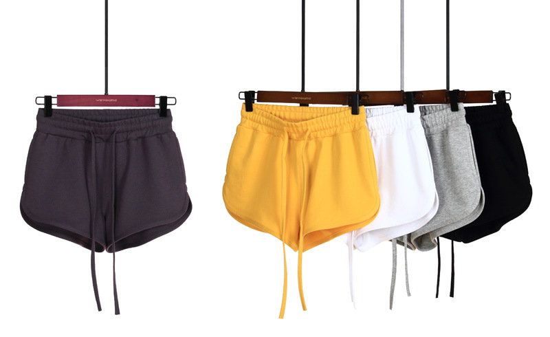 Women's Daily Casual Solid Color Shorts Elastic Drawstring Design Casual Pants display picture 3