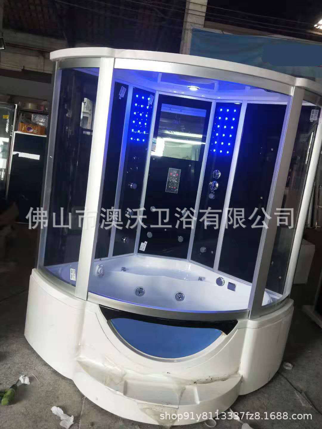 Foshan toda la sala de ducha en forma de abanico con bañera 1,5 M doble sala de vapor sala de ducha doméstica