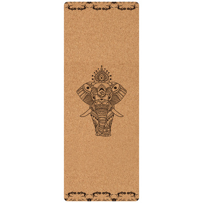 cork natural rubber Yoga mat Widen non-slip Foldable Yoga Mat personality customized pattern Yoga Mat