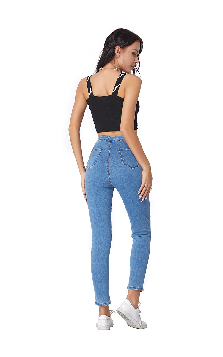 fashion stretch slim ripped demin pants  NSSY9869