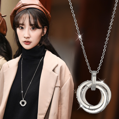 厂家直销百搭装饰毛衣链女长款新款秋冬时尚简约挂件链子配饰项链