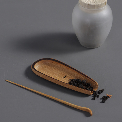 Zen bamboo tea spoon, handmade tea pick, tea spoon, tea ceremony accessories, tea towel pad, Kung Fu tea needle, saucer, tea set