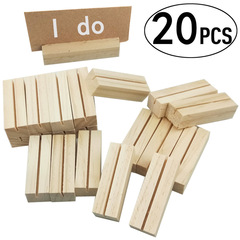 Factory direct sales note holder ornaments home message card holder wooden crafts creative ornaments 20pcs a pack