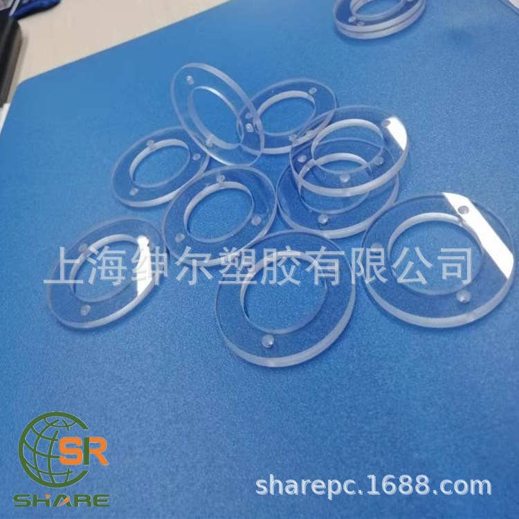 5mm透明pc板打孔 倒角 二次加工 耐力板罩壳折弯粘接定制