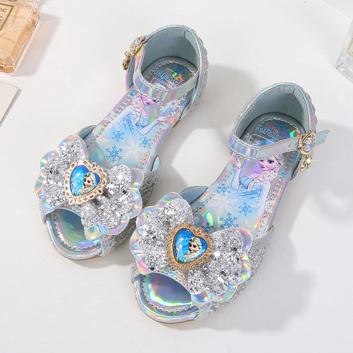 Girls sandals summer new fashion baby shoes children little girl Elsa ice and snow princess sandals drop shipping